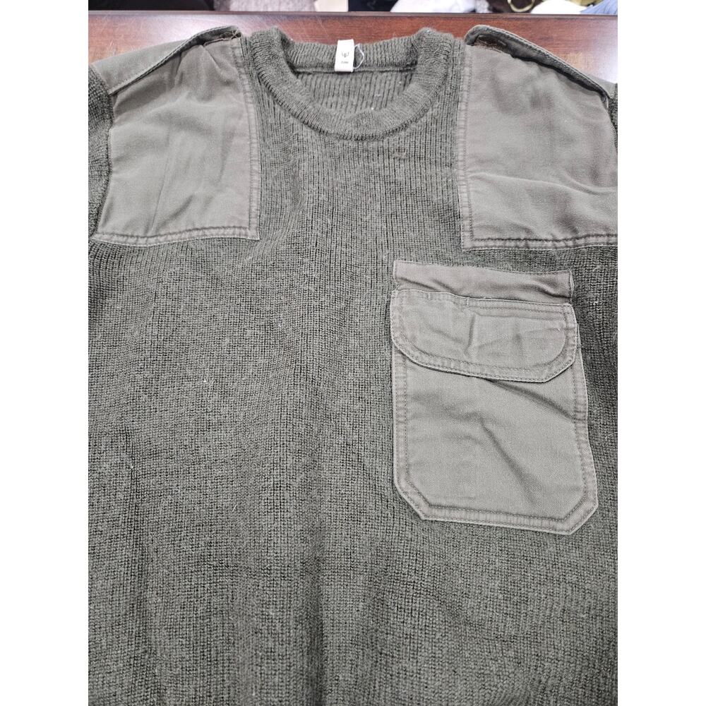 Bundeswehr Wool Service Sweater 46 German Military Surplus Gorpcore M - Picture 4 of 8